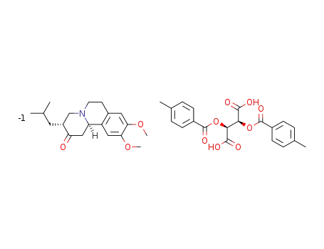(3R,11bR)-3-isobutyl-9,10-dimethoxy-2-oxo-1,2,3,4,5,6,7,11b-octahydropyrido[2,1-a]isoquinolin-5-ium (2S,3S)-3-carboxy-2,3-bis((4-methylbenzoyl)oxy)propanoate