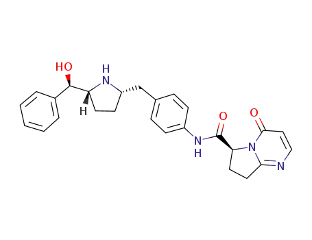 (6S)-N-[4-({(2S,5R)-5-[(R)-hydroxy(phenyl)methyl]pyrrolidin-2-yl}methyl)phenyl]-4-oxo-4,6,7,8-tetrahydropyrrolo[1,2-a]pyrimidine-6-carboxamide
