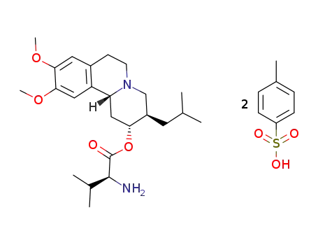 (2R,3R,11bR)-3-isobutyl-9,10-dimethoxy-2,3,4,6,7,11b-hexahydro-1H-pyrido[2,1-a]isoquinolin-2-yl (S)-2-amino-3-methylbutanoate di(4-methylbenzenesulfonate)