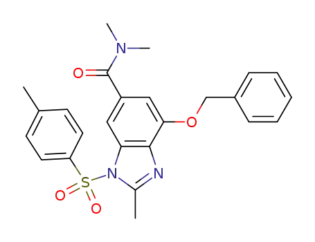 N,N,2-trimethyl-1-[(4-methylphenyl)sulfonyl]-4-[(phenylmethyl)oxyl]-1H-benzimidazole-6-carboxamide