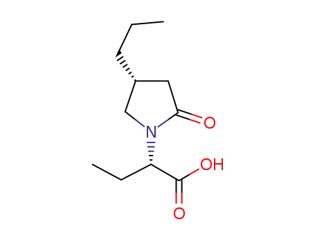 (2S)-2-[(4R)-2-oxo-4-n-propyl-1-pyrrolidinyl]butyric acid
