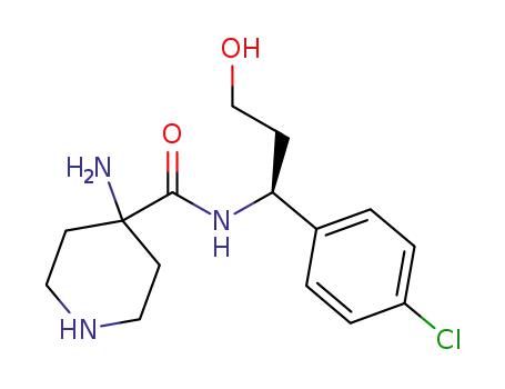 (S)-4-amino-N-(1-(4-chlorophenyl)-3-hydroxypropyl)piperidine-4-carboxamide