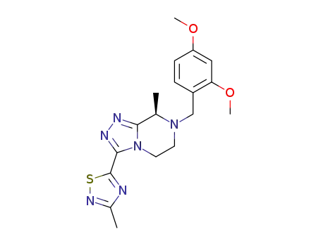 (R)-5-(7-(2,4-dimethoxybenzyl)-8-methyl-5,6,7,8-tetrahydro-[1,2,4]triazolo[4,3-a]pyrazin-3-yl)-3-methyl-1,2,4-thiadiazole