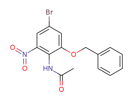 N-[4-bromo-2-nitro-6-(benzyloxy)phenyl]acetamide
