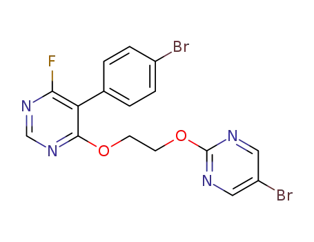 5-(4-bromophenyl)-4-(2-((5-bromopyrimidin-2-yl)oxy)ethoxy)-6-fluoropyrimidine