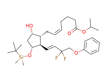(Z)-7-{(1R,2R,3R,5S)-3-[(tert-butyldimethylsilanyl)oxy]-2-((E)-3,3-difluoro-4-phenoxybut-1-en-1-yl)-5-hydroxy-cyclopentyl} hepta-5-enoic acid isopropyl ester