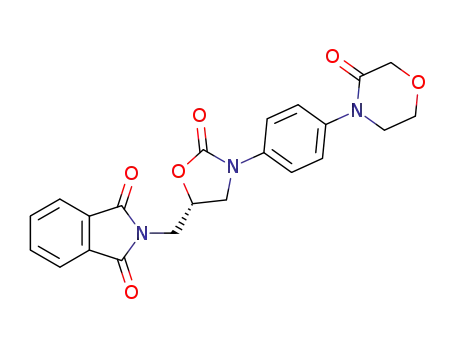 2-({(5S)-2-oxo-3-[4-(3-oxo-4-morpholinyl)phenyl]-1,3-oxazolidin-5-yl}methyl)-1H-isoindole-1,3(2H)-dione